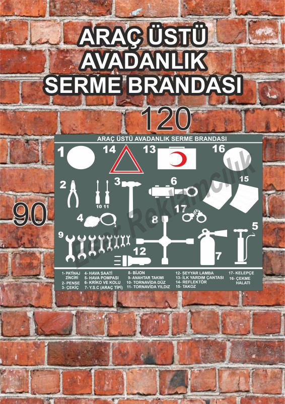 Araç üstü avadanlık bez Branda Askeri