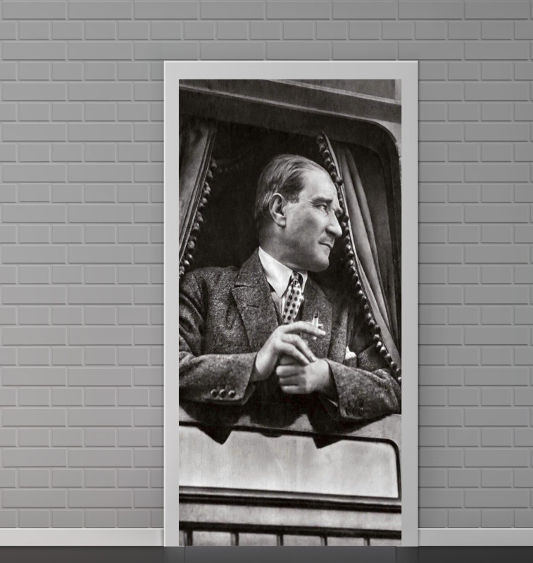 Atatürk Ilkokul Ortaokul Anasınıf Lise Kapı Giydirme Sticker Folyo