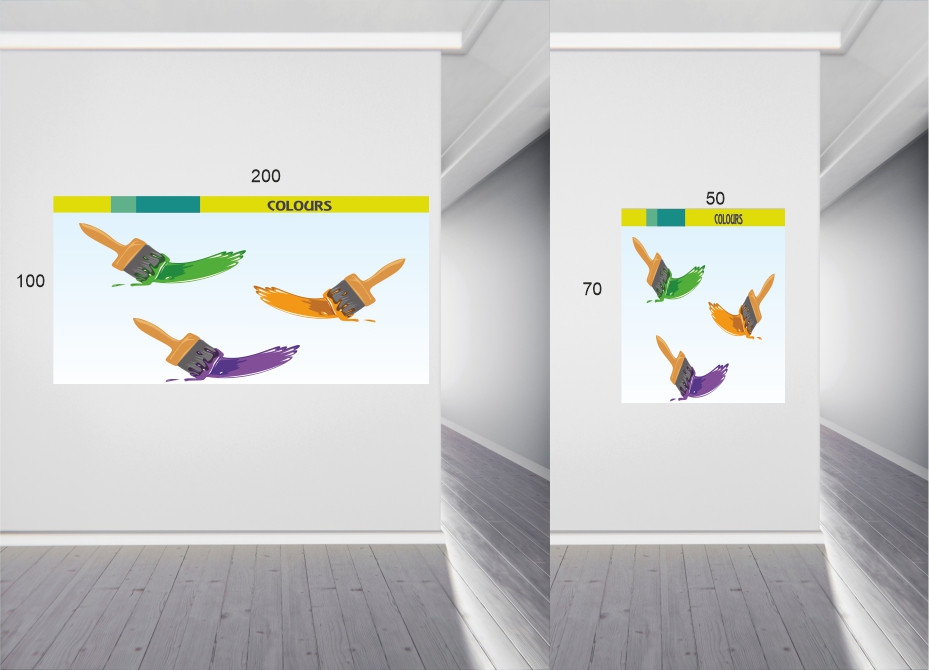 İngilizce Colour Renk Afişi